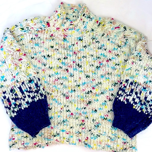 Anthropologie Sweaters - Anthropologie Gaia chunky mock neck sweater Size S